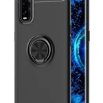 Uray store Oppo Find X2 Kılıf Range Yüzüklü Silikon - Siyah