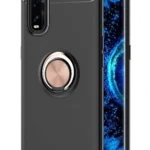 Uray store Oppo Find X2 Kılıf Range Yüzüklü Silikon - Siyah-Gold