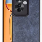 Uray store Oppo Reno 11F Kılıf Aras Deri Kapak - Lacivert