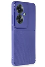 Uray store Oppo Reno 11F Kılıf Auto Focus Karbon Kapak - Lacivert - Görsel 2