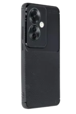 Uray store Oppo Reno 11F Kılıf Auto Focus Karbon Kapak - Siyah - Görsel 2
