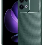 Uray store Oppo Reno 13 Pro Kılıf Auto Focus Karbon Kapak - Koyu Yeşil