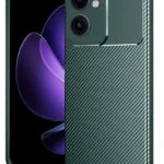 Uray store Oppo Reno 13F Kılıf Auto Focus Karbon Kapak - Koyu Yeşil
