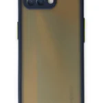 Uray store Oppo Reno 4 Lite Kılıf Montreal Silikon Kapak - Lacivert