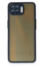 Uray store Oppo Reno 4 Lite Kılıf Montreal Silikon Kapak - Lacivert