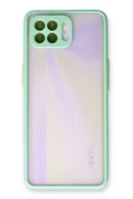 Uray store Oppo Reno 4 Lite Kılıf Montreal Silikon Kapak - Turkuaz - Görsel 2