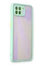 Uray store Oppo Reno 4 Lite Kılıf Montreal Silikon Kapak - Turkuaz - Görsel 3
