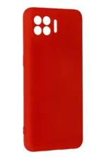 Uray store Oppo Reno 4 Lite Kılıf Nano içi Kadife Silikon - Kırmızı - Görsel 2