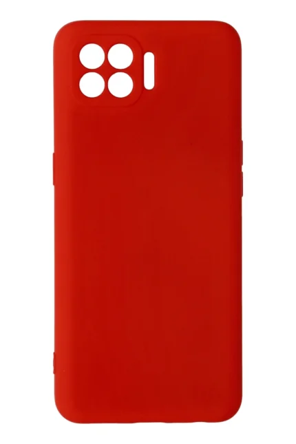 Uray store Oppo Reno 4 Lite Kılıf Nano içi Kadife Silikon - Kırmızı