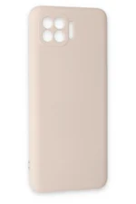 Uray store Oppo Reno 4 Lite Kılıf Nano içi Kadife Silikon - Pudra - Görsel 2