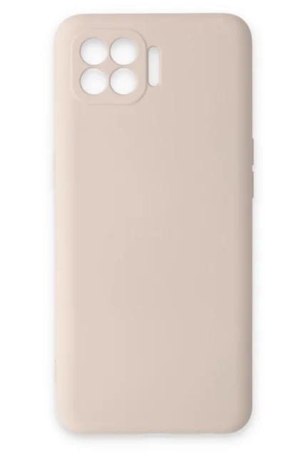 Uray store Oppo Reno 4 Lite Kılıf Nano içi Kadife Silikon - Pudra