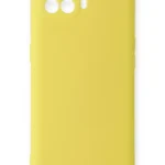 Uray store Oppo Reno 4 Lite Kılıf Nano içi Kadife Silikon - Sarı