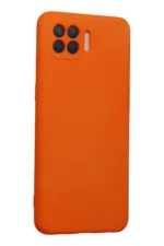 Uray store Oppo Reno 4 Lite Kılıf Nano içi Kadife Silikon - Turuncu - Görsel 2