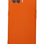 Uray store Oppo Reno 4 Lite Kılıf Nano içi Kadife Silikon - Turuncu