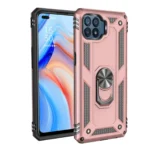 Uray store Oppo Reno 4 Lite Kılıf Sofya Yüzüklü Silikon Kapak - Rose