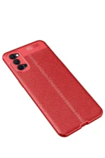 Uray store Oppo Reno 4 Pro Kılıf Auto Focus Kapak - Kırmızı - Görsel 2