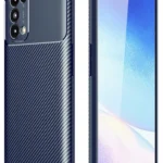 Uray store Oppo Reno 5 Kılıf Auto Focus Karbon Kapak - Lacivert