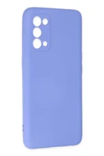 Uray store Oppo Reno 5 Kılıf Nano içi Kadife Silikon - Lila - Görsel 2