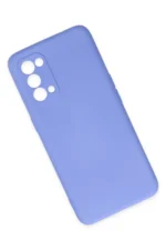 Uray store Oppo Reno 5 Kılıf Nano içi Kadife Silikon - Lila - Görsel 3
