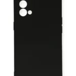 Uray store Oppo Reno 5 Kılıf Nano içi Kadife Silikon - Siyah