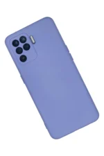 Uray store Oppo Reno 5 Lite Kılıf Nano içi Kadife Silikon - Lila - Görsel 3
