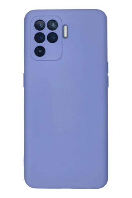 Uray store Oppo Reno 5 Lite Kılıf Nano içi Kadife Silikon - Lila