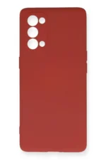 Uray store Oppo Reno 5 Pro Kılıf Nano içi Kadife Silikon - Kiremit