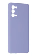 Uray store Oppo Reno 5 Pro Kılıf Nano içi Kadife Silikon - Lila - Görsel 2