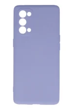 Uray store Oppo Reno 5 Pro Kılıf Nano içi Kadife Silikon - Lila