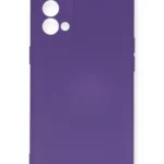 Uray store Oppo Reno 5 Pro Kılıf Nano içi Kadife Silikon - Mor
