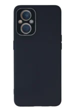 Uray store Oppo Reno 7 Lite Kılıf Lansman Glass Kapak - Lacivert