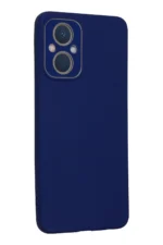Uray store Oppo Reno 7 Lite Kılıf Lansman Glass Kapak - Sky Blue - Görsel 3