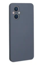 Uray store Oppo Reno 7 Lite Kılıf Nano içi Kadife Silikon - Gri - Görsel 3