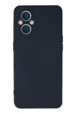Uray store Oppo Reno 7 Lite Kılıf Nano içi Kadife Silikon - Lacivert
