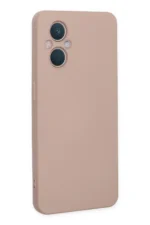 Uray store Oppo Reno 7 Lite Kılıf Nano içi Kadife Silikon - Pudra - Görsel 3
