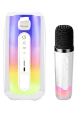 Uray store Pluse 7 Mikrofonlu RGB Kablosuz Hoparlör - Beyaz