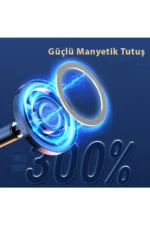 Uray store Q40 Ayarlanabilir Izgara Klipsli Manyetik Magsafe Araç Tutucu - Siyah - Görsel 4