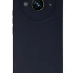 Uray store Realme 11 Pro Kılıf Nano içi Kadife Silikon - Lacivert