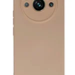 Uray store Realme 11 Pro Kılıf Nano içi Kadife Silikon - Pudra