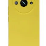 Uray store Realme 11 Pro Kılıf Nano içi Kadife Silikon - Sarı