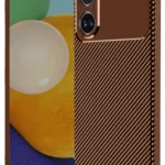 Uray store Realme 12 Lite Kılıf Auto Focus Karbon Kapak - Kahverengi