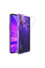 Uray store Realme 5i Kılıf Lüx Şeffaf Silikon