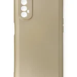 Uray store Realme 7 Kılıf First Silikon - Gold