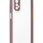 Uray store Realme 7 Kılıf Miami Şeffaf Silikon - Açık Mor