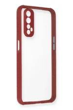 Uray store Realme 7 Kılıf Miami Şeffaf Silikon - Fuşya