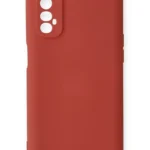 Uray store Realme 7 Kılıf Nano içi Kadife Silikon - Kiremit
