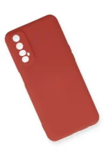 Uray store Realme 7 Kılıf Nano içi Kadife Silikon - Kiremit - Görsel 3