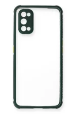 Uray store Realme 7 Pro Kılıf Miami Şeffaf Silikon - Koyu Yeşil - Görsel 2