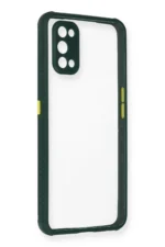 Uray store Realme 7 Pro Kılıf Miami Şeffaf Silikon - Koyu Yeşil