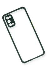 Uray store Realme 7 Pro Kılıf Miami Şeffaf Silikon - Koyu Yeşil - Görsel 3